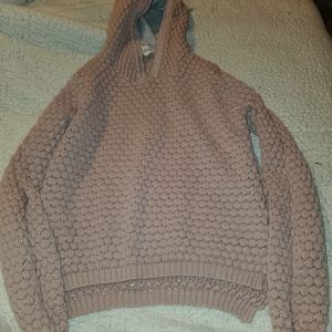 Knit hoodie